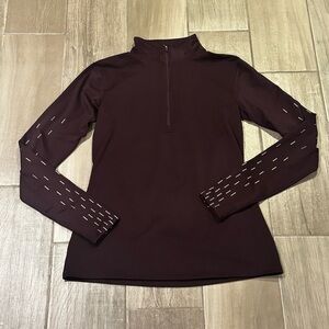 Nike Women's Maroon Long Sleeve Top